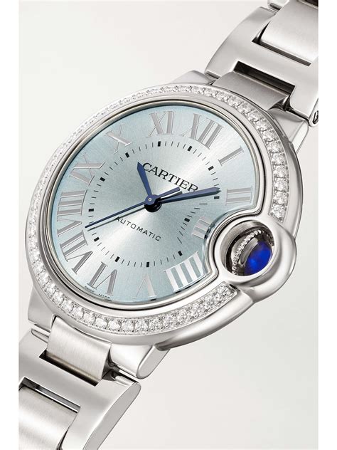 ballon bleu de cartier watch 33mm|Cartier Ballon Bleu with diamonds.